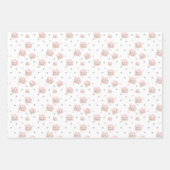 Olifant Herfst 1e Verjaardags Meisje Gepersonalise Inpakpapier Vel (Voorkant 3)