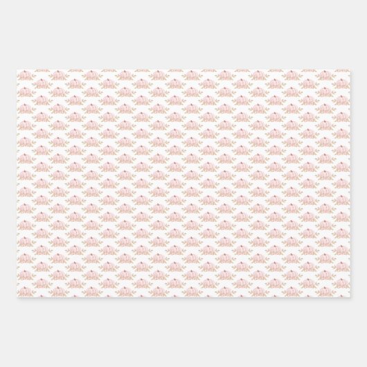 Olifant Herfst 1e Verjaardags Meisje Gepersonalise Inpakpapier Vel (Voorkant 2)