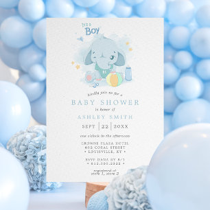 Olifant, het is een Baby shower Kaart