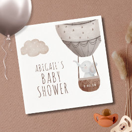 Olifant Hete Luchtballon Boho Baby shower Servet