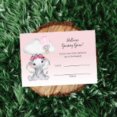 Olifant Hete Luchtballon Gissen Graaf Baby Informatiekaartje