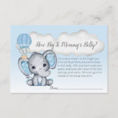 Olifant Hete Luchtballon Moeder Buik Maat Baby Jon Informatiekaartje (Voorkant)