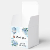 Olifant heteluchtballon blauwe hortensia dank u bedankdoosjes (Geopend)