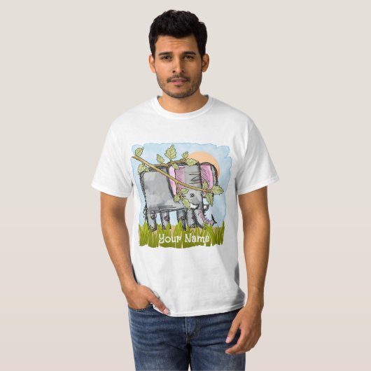 Olifant Hiding T-shirt (Voorkant volledig)