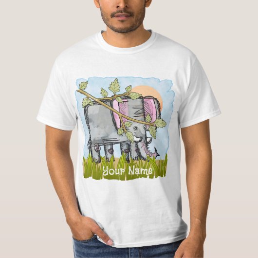 Olifant Hiding T-shirt (Voorkant)
