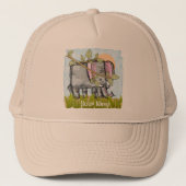 Olifant Hiding Trucker Pet (Voorkant)