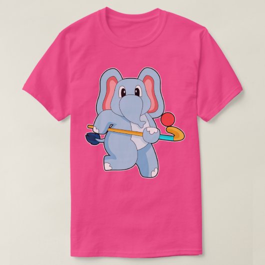 Olifant Hockey stick T-shirt (Design voorkant)