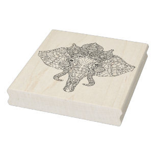 Olifant HoofdZendoodle Rubberstempel