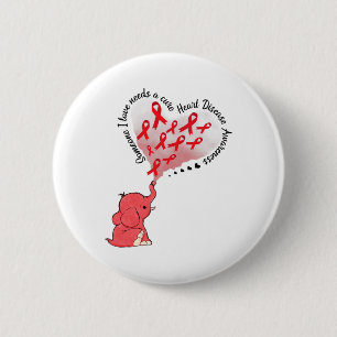 Olifant Iemand van wie ik houd heeft een remedie n Ronde Button 5,7 Cm