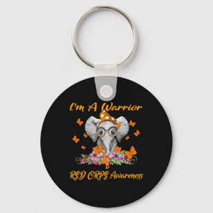 Olifant Ik ben een Warrior RSD CRPS Awareness Sleutelhanger