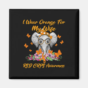 Olifant Ik Draag Oranje Voor Mijn Vrouw Rsd Crps B Magneet