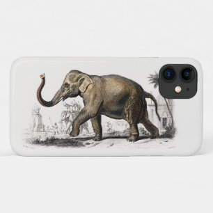 Olifant Illustratie Vintage Kunstprint Case-Mate iPhone Case