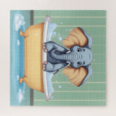 Olifant in bad legpuzzel (Horizontaal)