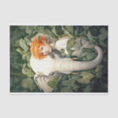 Olifant in bladeren 4 Decoupage papier (Voorkant)