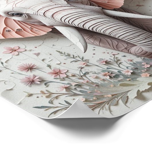 Olifant in bloei poster (Hoek)