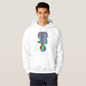 Olifant in circus met circusbal hoodie (Voorkant volledig)