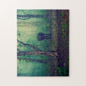 Olifant in het bos. legpuzzel (Verticaal)