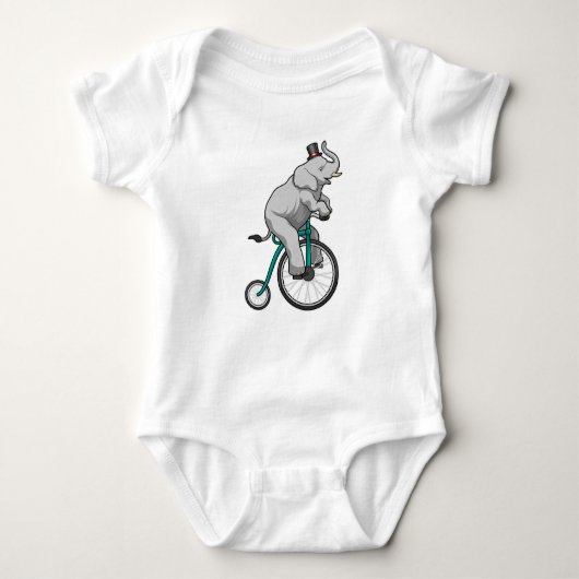 Olifant in het circus met fiets romper (Voorkant)