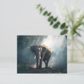Olifant in het Oerwoud Briefkaart (Staand voorkant)