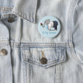Olifant in Love Valentijnsdag Ronde Button 5,7 Cm (In situ)