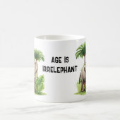 Olifant in Oerwoud Spelen op Woorden Grappige Verj Koffiemok (Center)