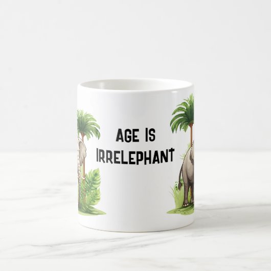 Olifant in Oerwoud Spelen op Woorden Grappige Verj Koffiemok (Center)