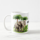 Olifant in Oerwoud Spelen op Woorden Grappige Verj Koffiemok (Links)