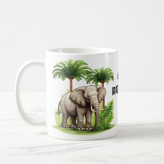 Olifant in Oerwoud Spelen op Woorden Grappige Verj Koffiemok (Links)