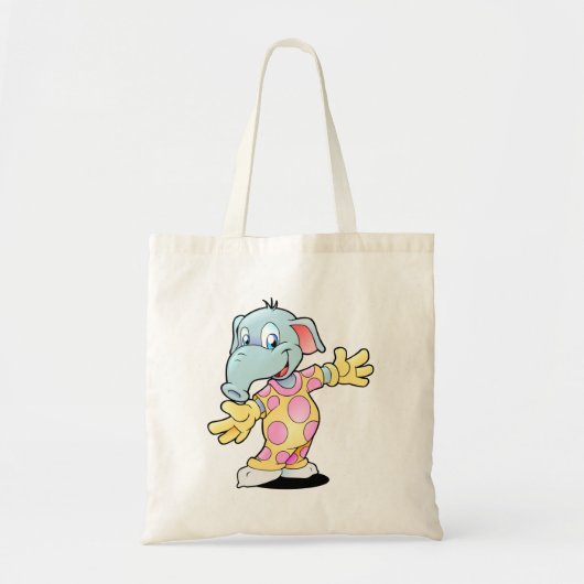 Olifant in Pyjama Tote Bag (Voorkant)