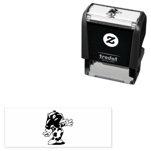 Olifant in Pyjama Zelfinktende Stempel (In situ)