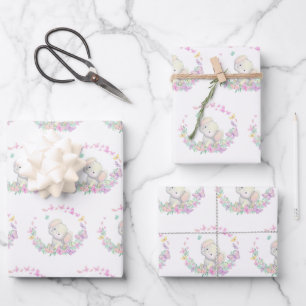 Olifant inpakpapier, cadeaupapier voor babyfeestje