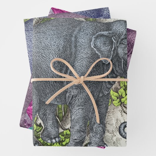  olifant inpakpapier vel (In situ)