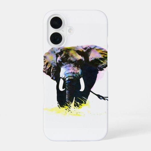 Olifant iPhone 16 Hoesje (Achterkant)