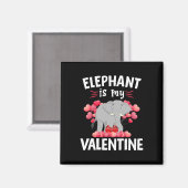 Olifant Is Mijn Valentijn Gelukkige Valentijnsdag Magneet (Voorkant / Achterkant)