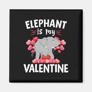 Olifant Is Mijn Valentijn Gelukkige Valentijnsdag  Magneet