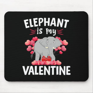 Olifant Is Mijn Valentijn Gelukkige Valentijnsdag Muismat