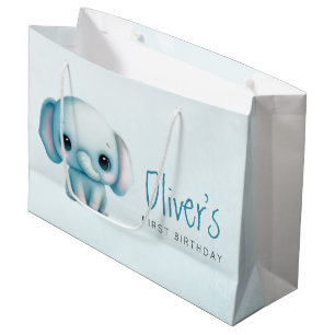 Olifant jongen 1e verjaardag groot cadeauzakje