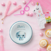 Olifant jongen 1e verjaardag papieren kommen (Feest)