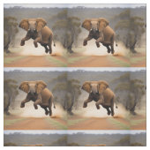 Olifant Kangoeroe Sprong, Stof (Swatch)