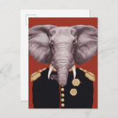 Olifant Kapitein Briefkaart (Voorkant / Achterkant)