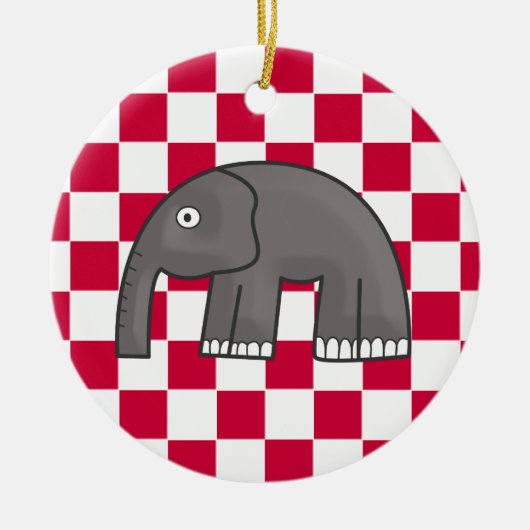 olifant keramisch ornament (Voorkant)