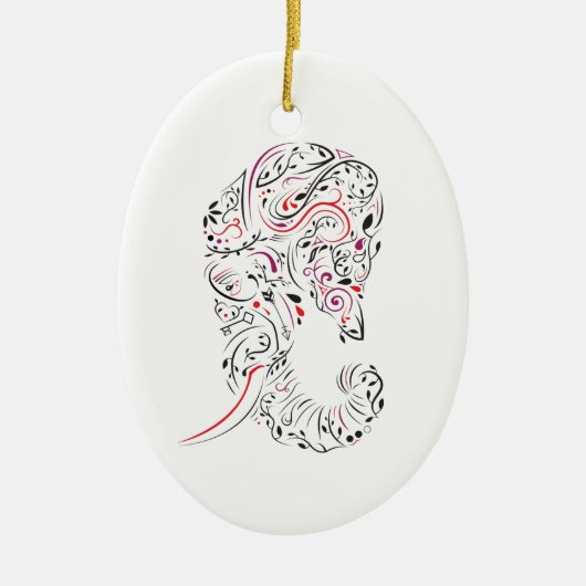  olifant keramisch ornament (Voorkant)