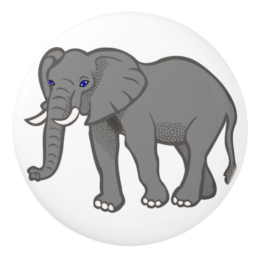 Olifant Keramische Meubels Kast Knoppen (Voorkant)