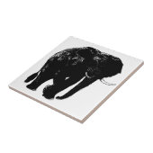 Olifant Keramische Tegel Tegeltje (Zijkant)