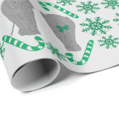 Olifant kerst groen inpakpapier (Rol Hoek)