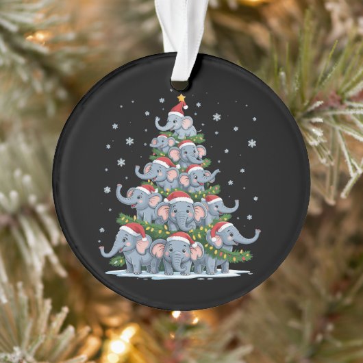 Olifant Kerstboom Grappige Schattige Olifant Ornament (Boom)