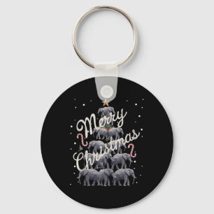 Olifant Kerstboom Olifant Kerstboom Trouwen C Sleutelhanger