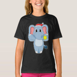 Olifant Kerstman Sinterklaas hoed T-shirt