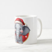 Olifant Kerstmis Koffiemok (Voorkant rechts)