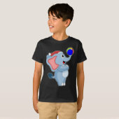 Olifant Kerstvoetbal T-shirt (Voorkant volledig)